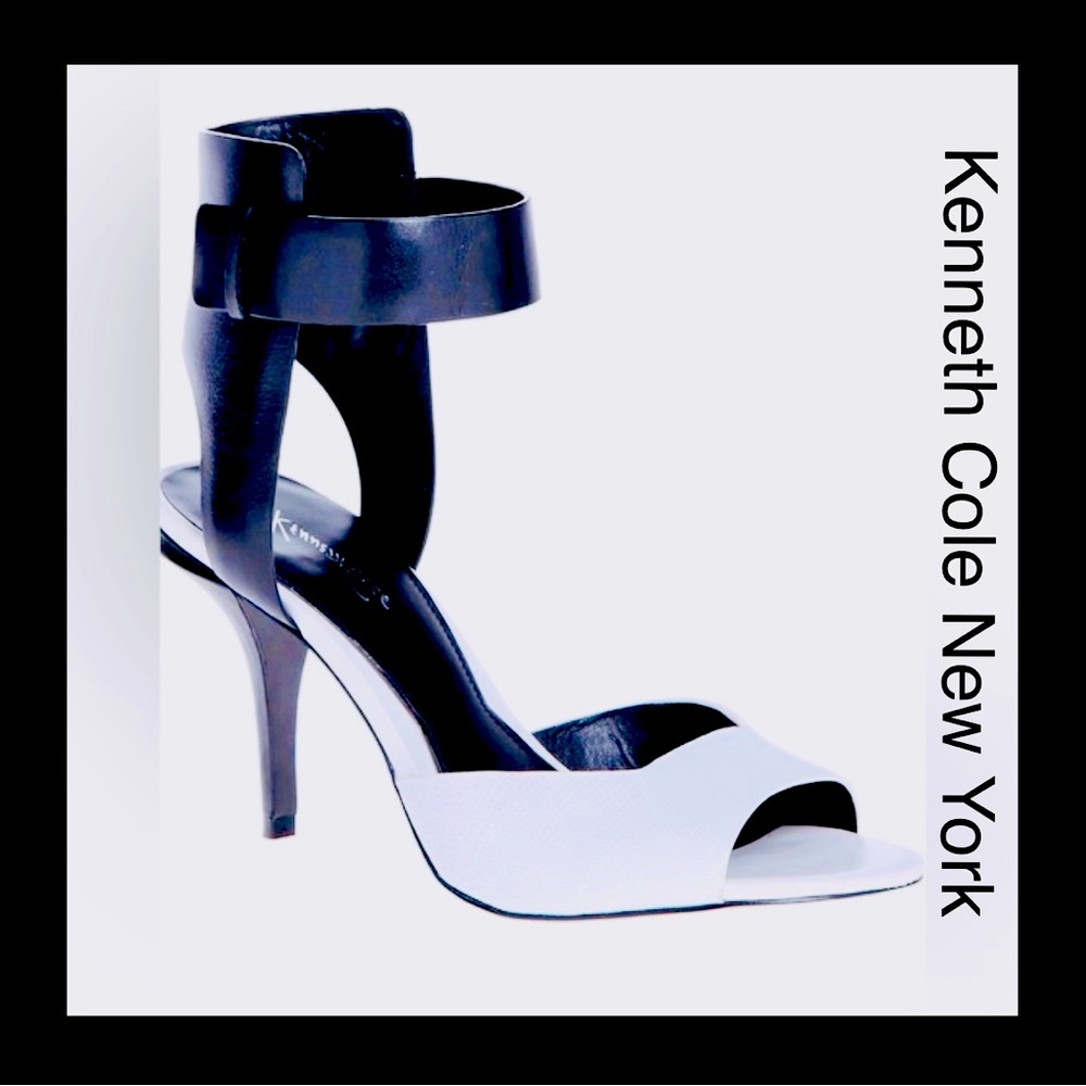 KENNETH COLE /NEW YORK - TUDOR LEATHER HEELS